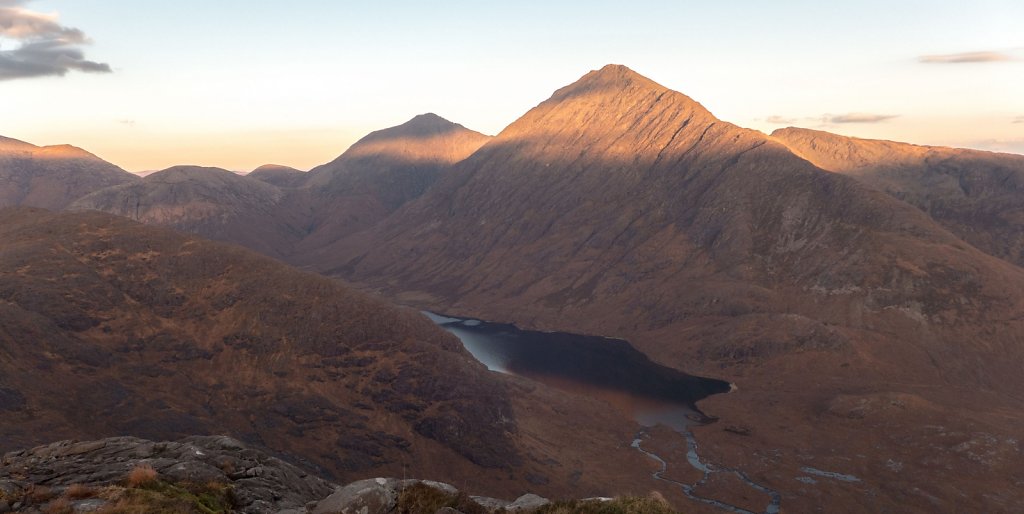 Loch na Creitheach and Bla Bheinn from Sgurr na Stri