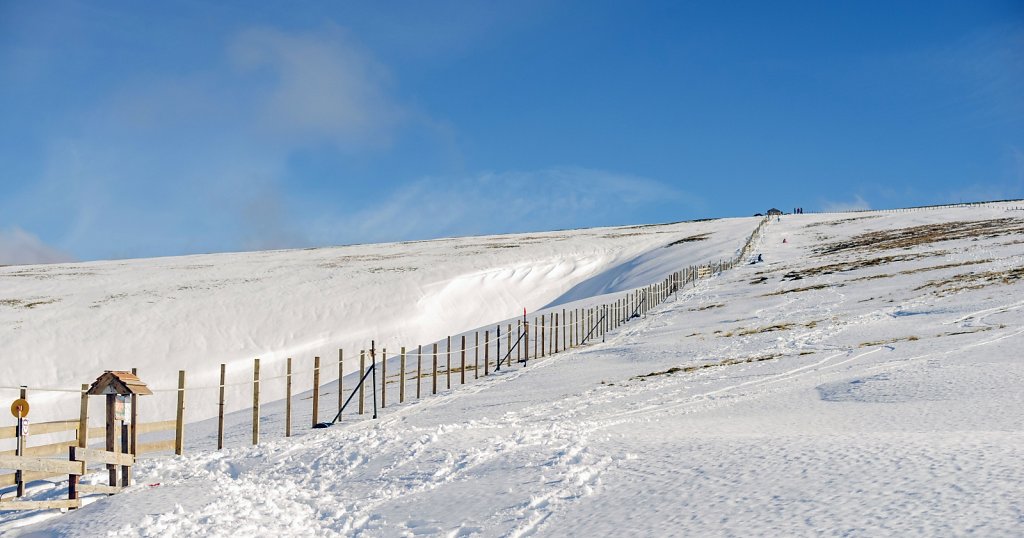 Bottom of Lowther rope tow